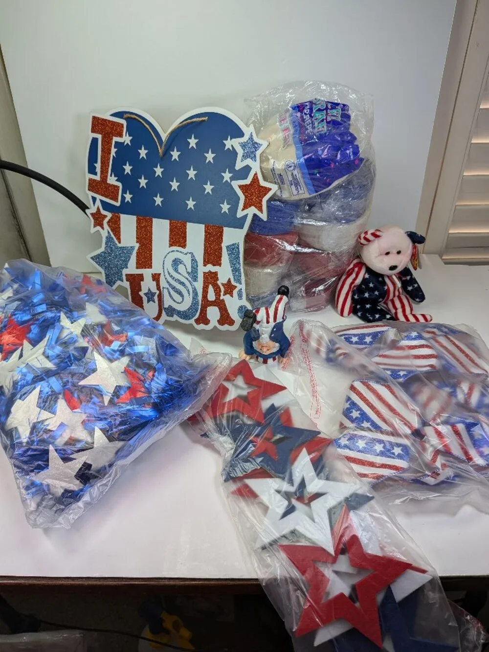 Festive Americana Party Kit Red White Blue USA Holiday Bundle Patriotic